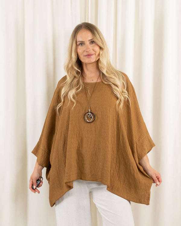 Whimsy Poncho, Camel