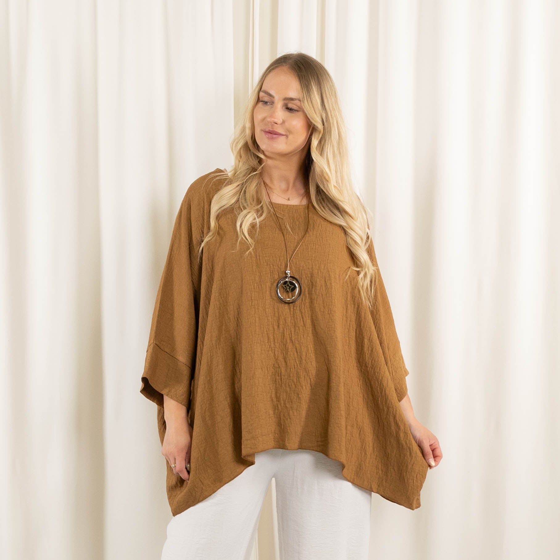 Whimsy Poncho, Camel