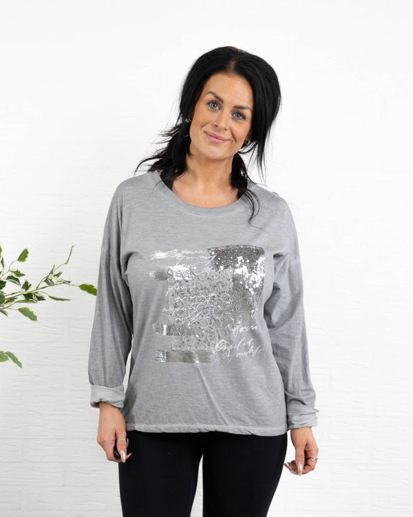 Olivia t-shirt, Lysegrå
