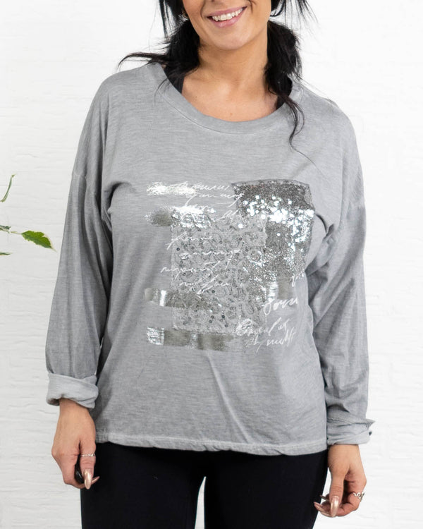 Olivia t-shirt, Lysegrå
