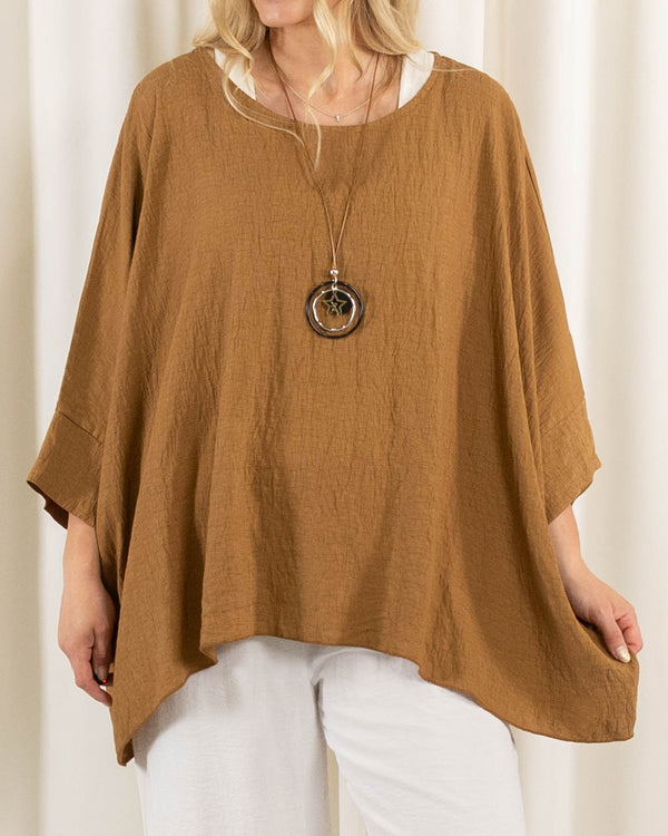 Whimsy Poncho, Camel