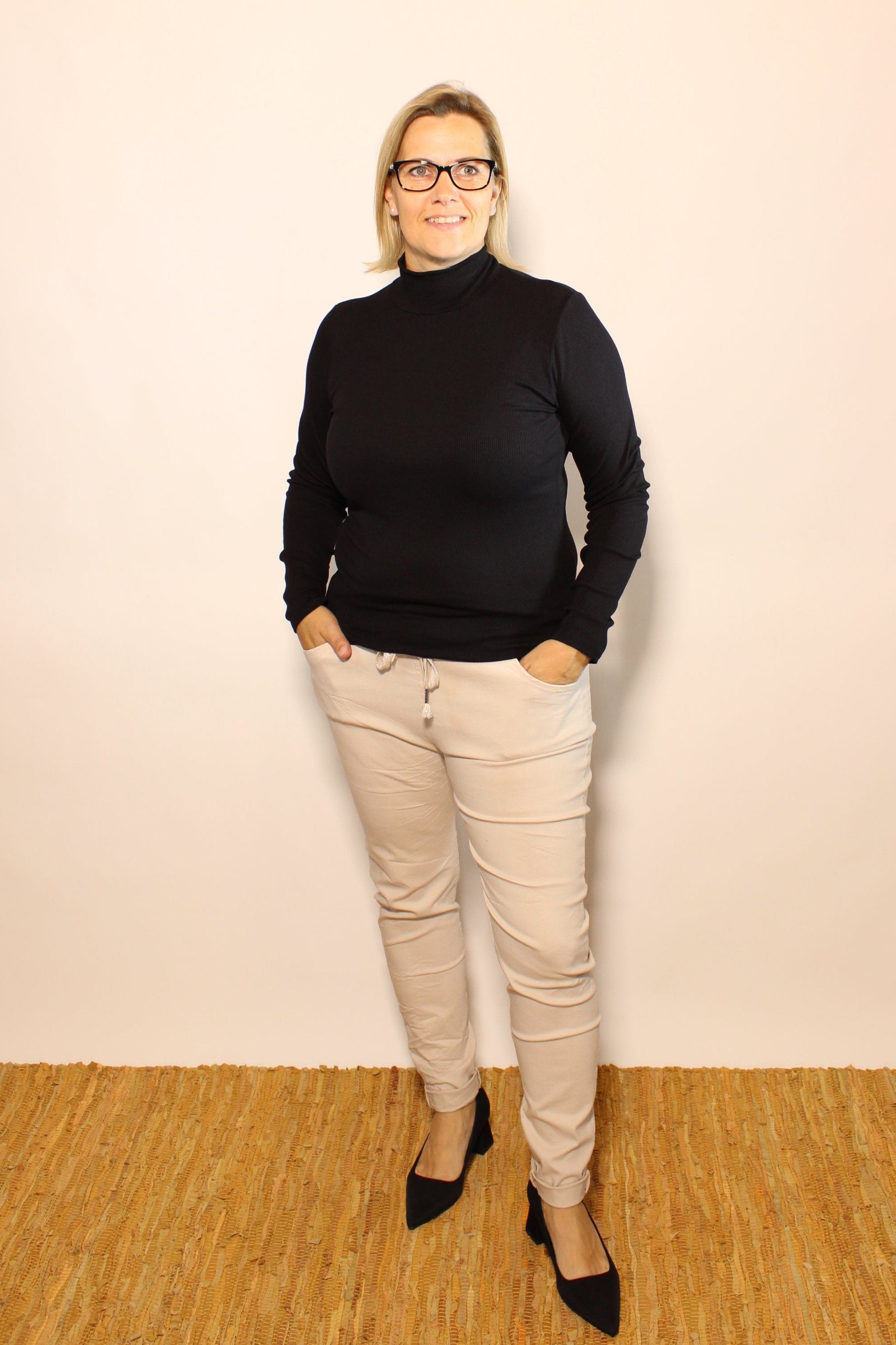 Mel turtleneck long sleeve, Sort