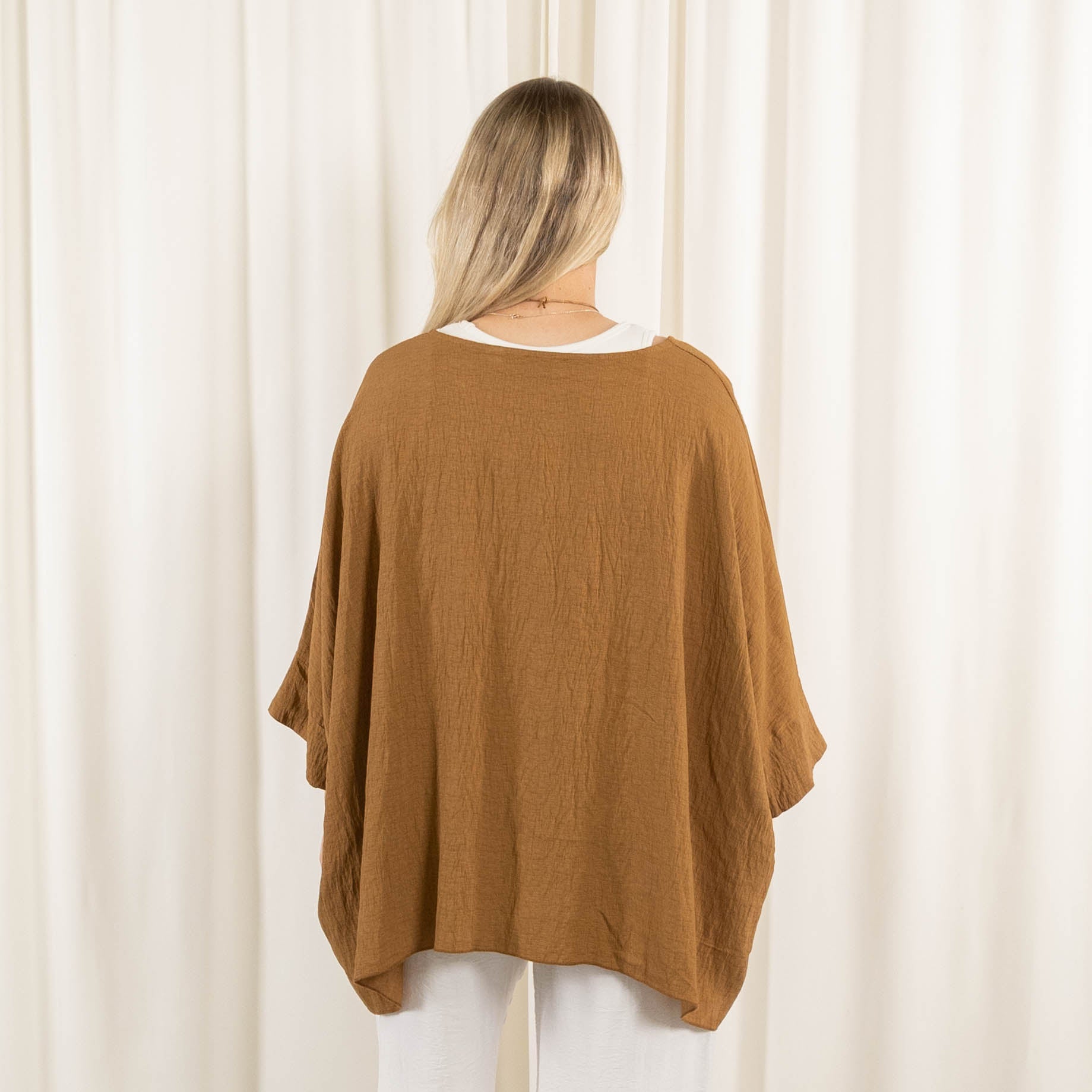 Whimsy Poncho, Camel