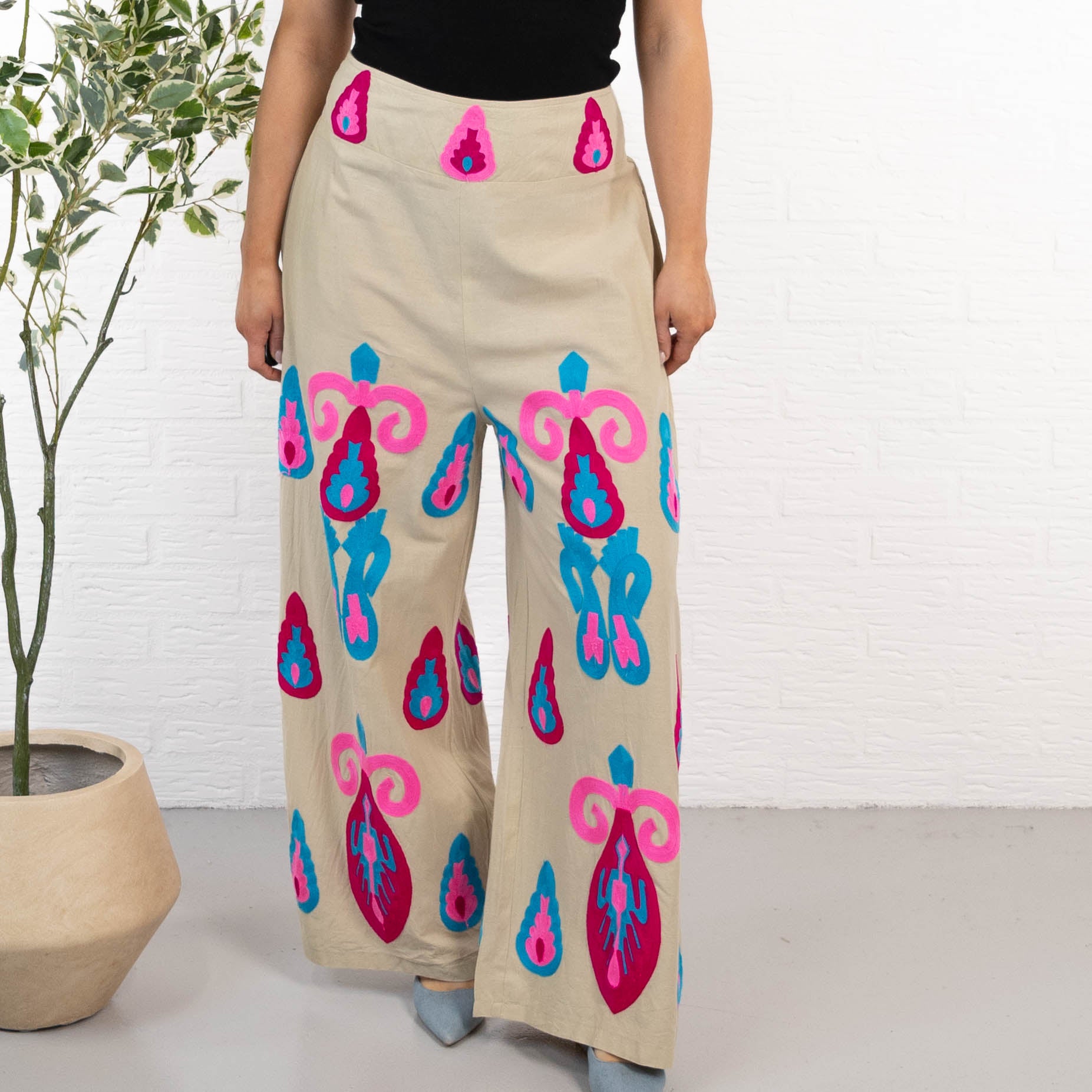 Siya bukser, Pink/Taupe