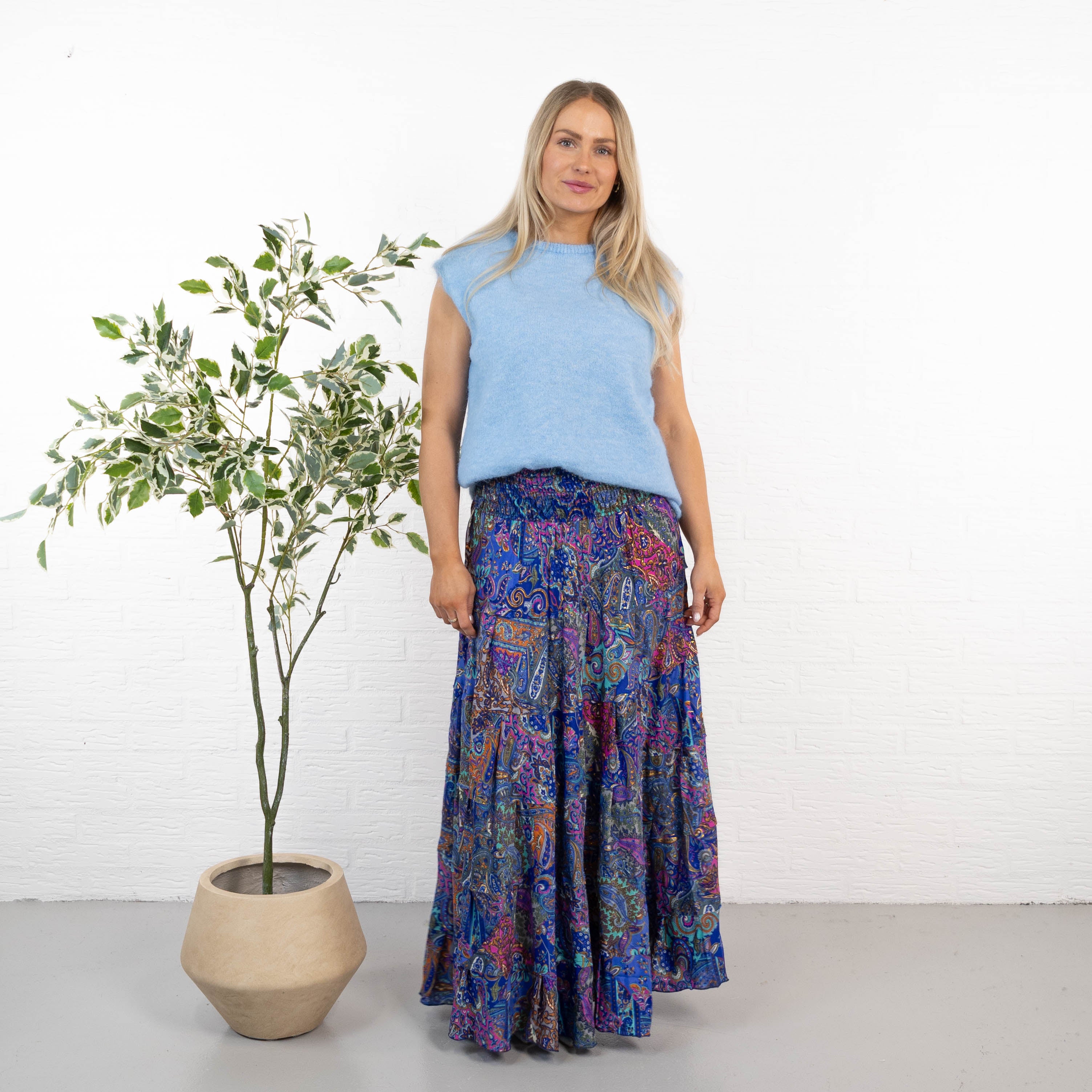 Natalie nederdel, Royal blue