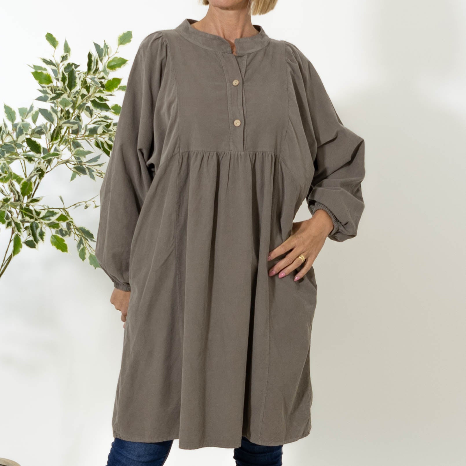 Randi tunika kjole, Taupe