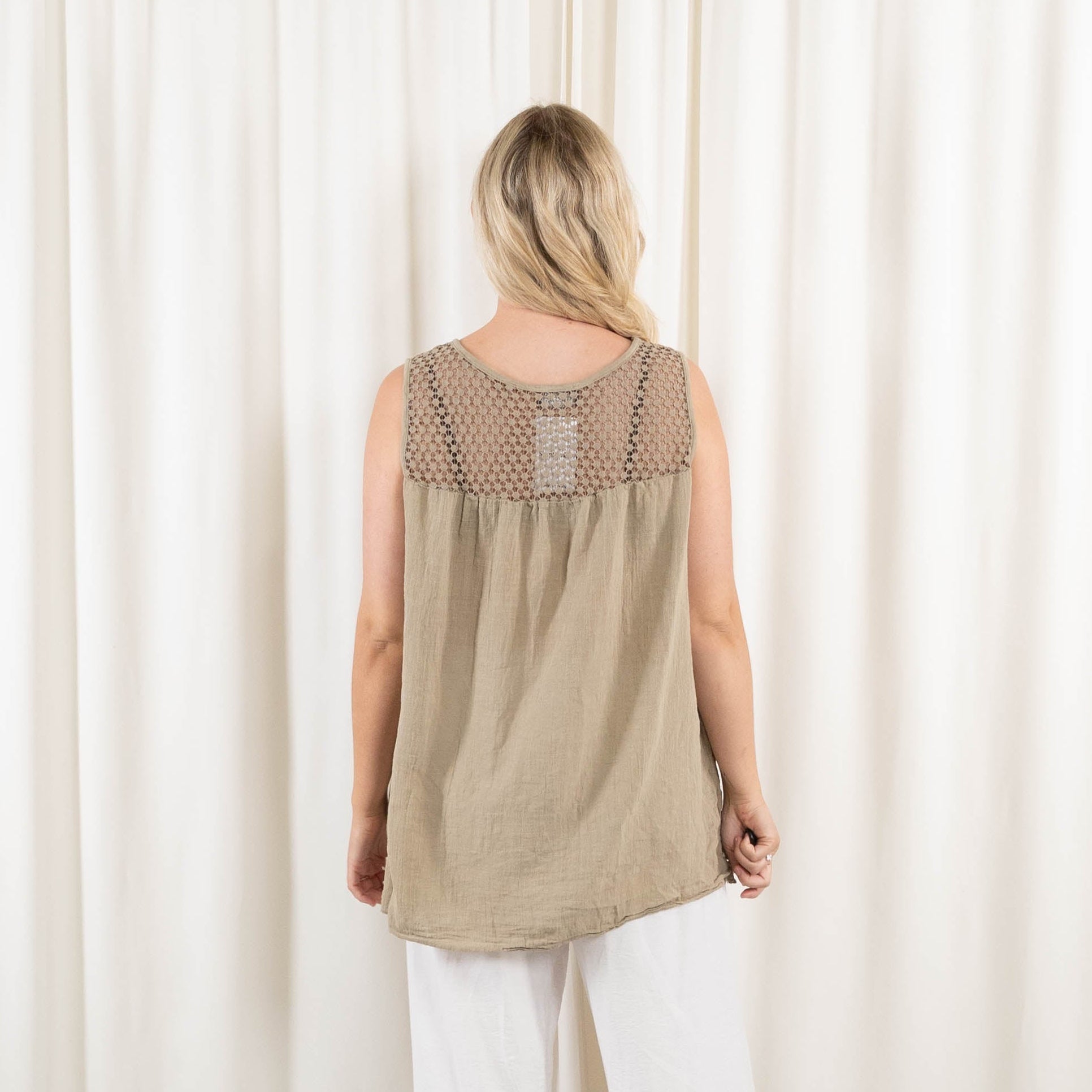 Opal top, Taupe
