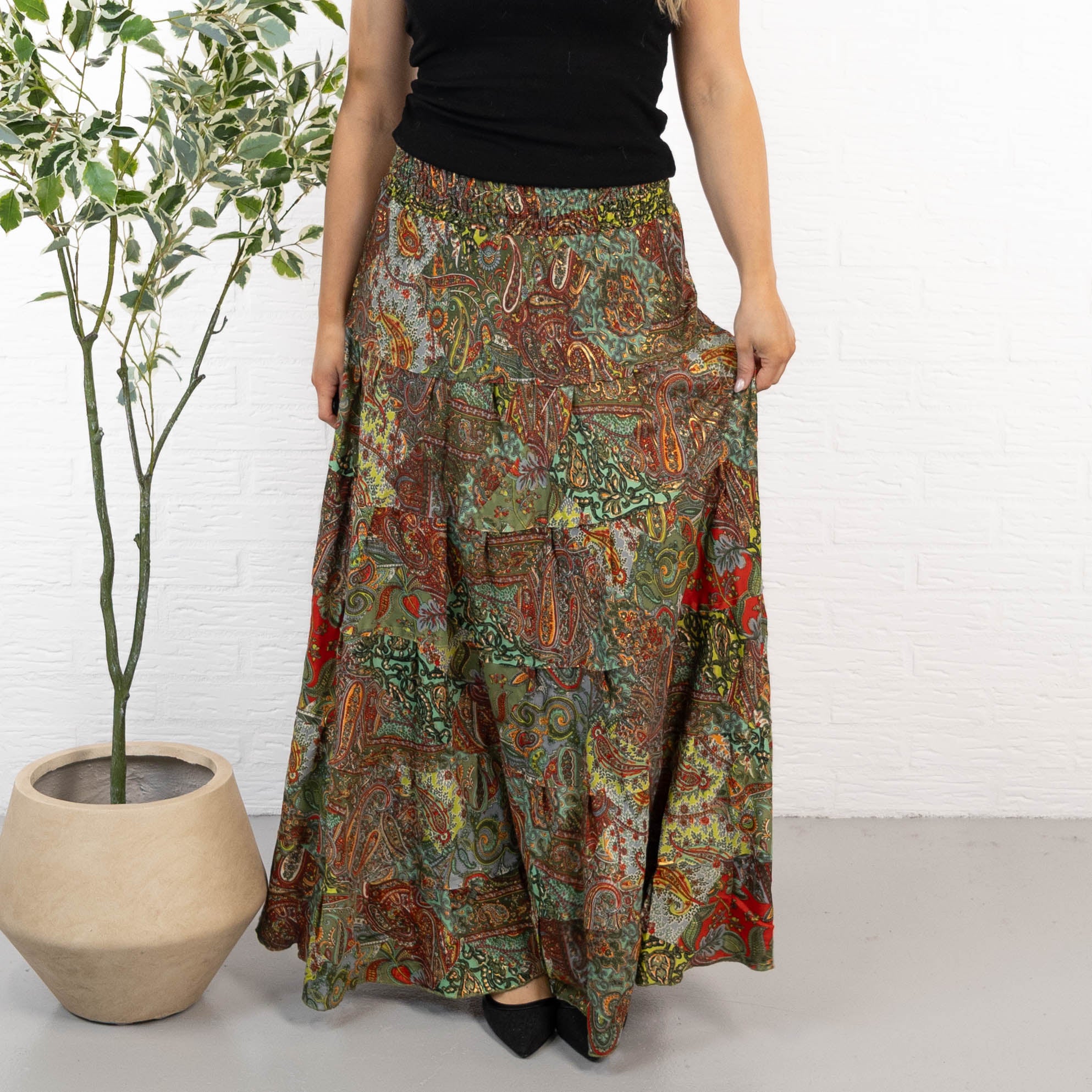 Natalie nederdel, Khaki