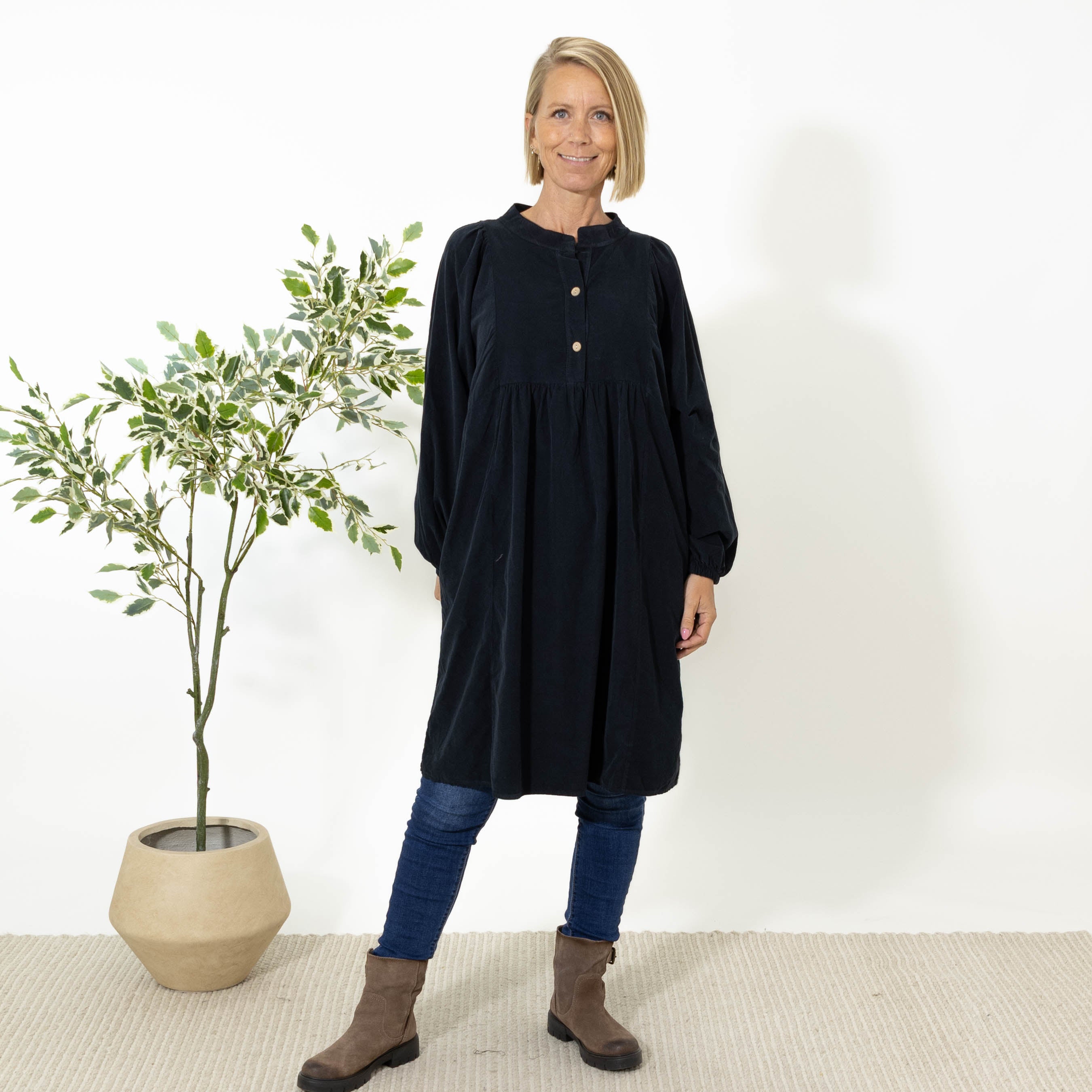 Randi tunika kjole, Sort