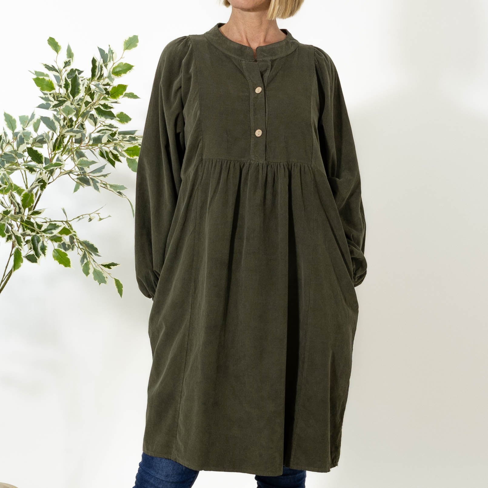 Randi tunika kjole, Khaki