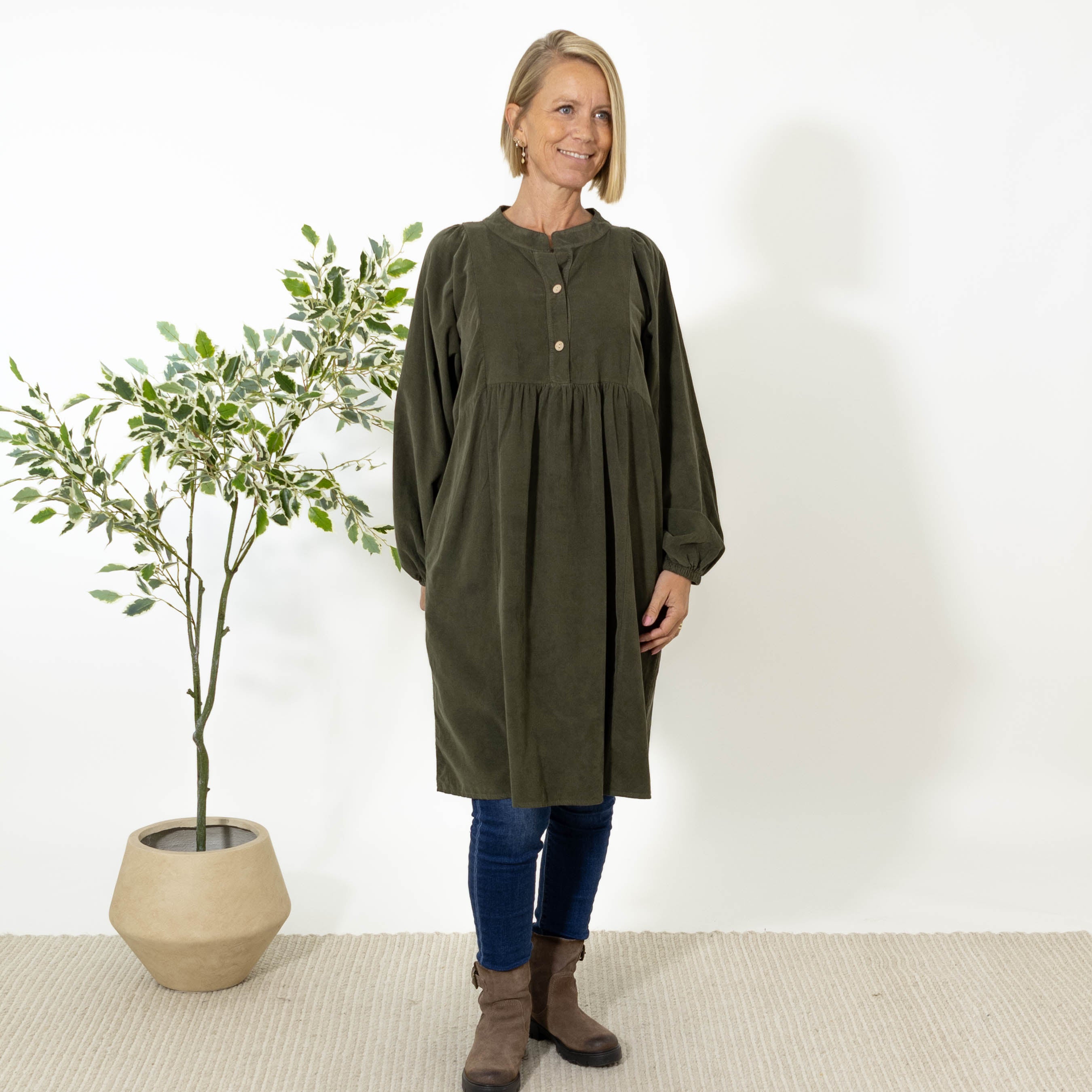 Randi tunika kjole, Khaki