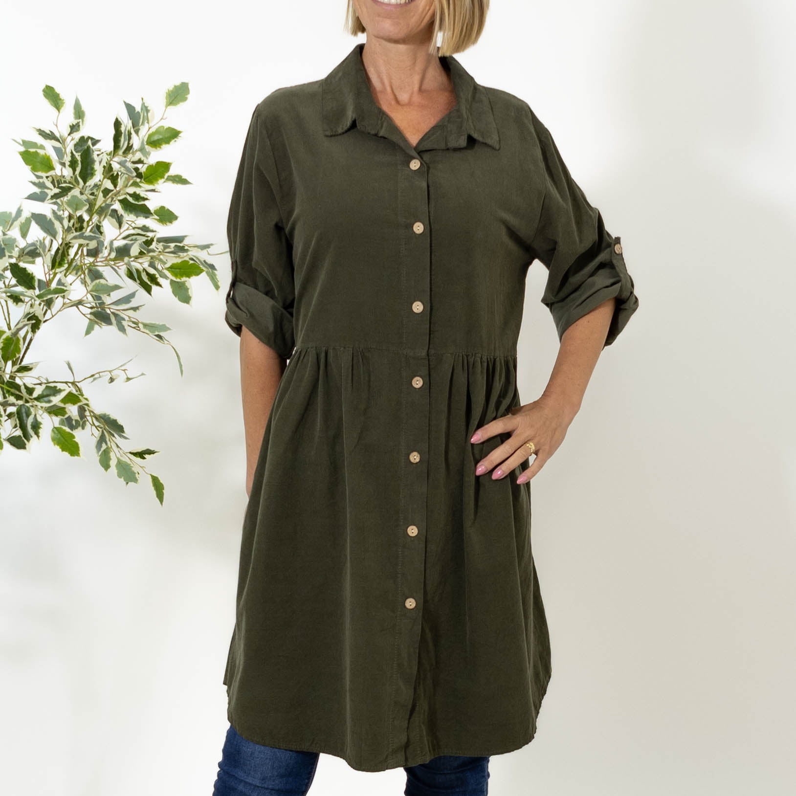 Sonny tunika kjole, Khaki
