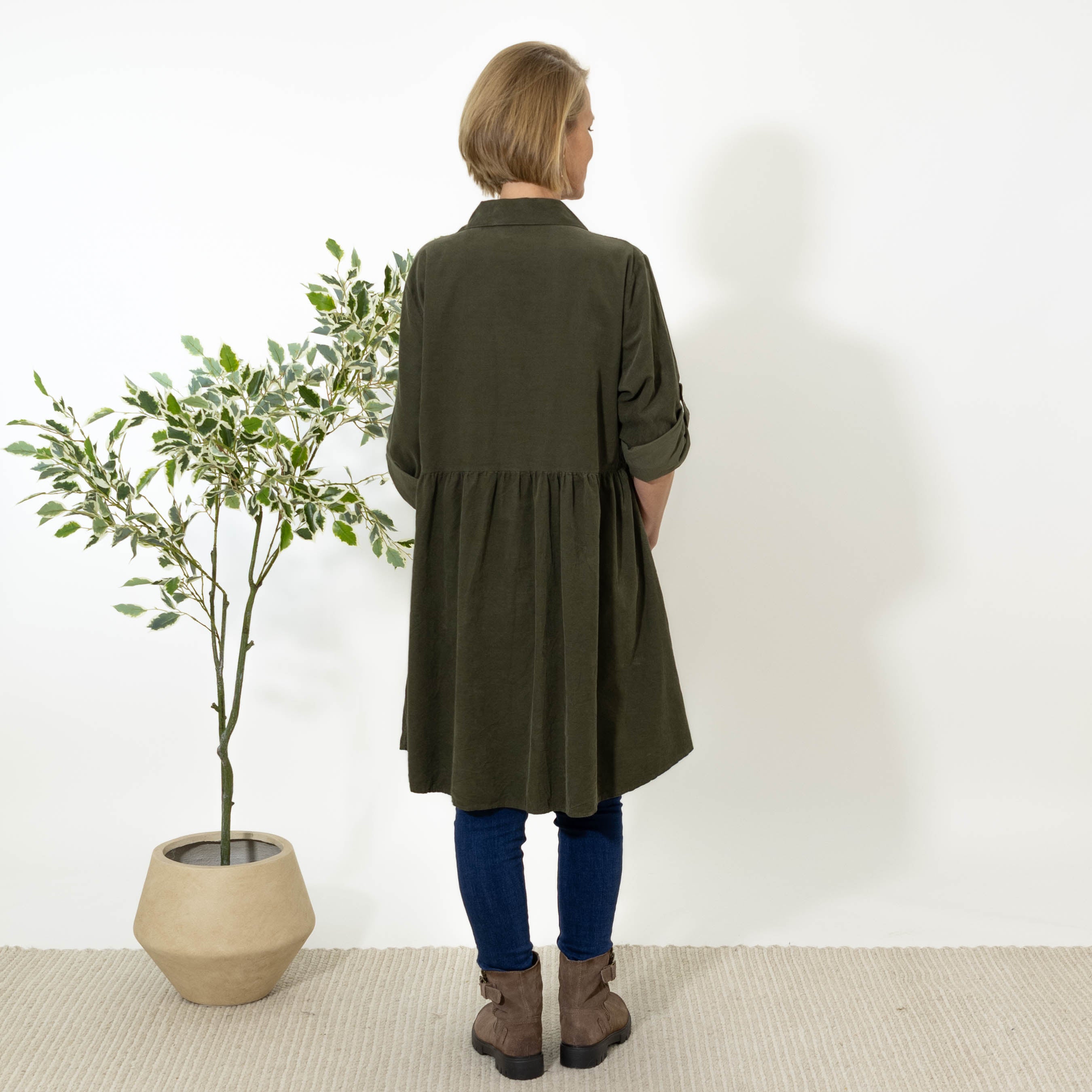 Sonny tunika kjole, Khaki