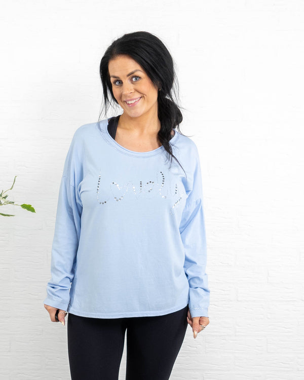 Joy t-shirt, Lyseblå