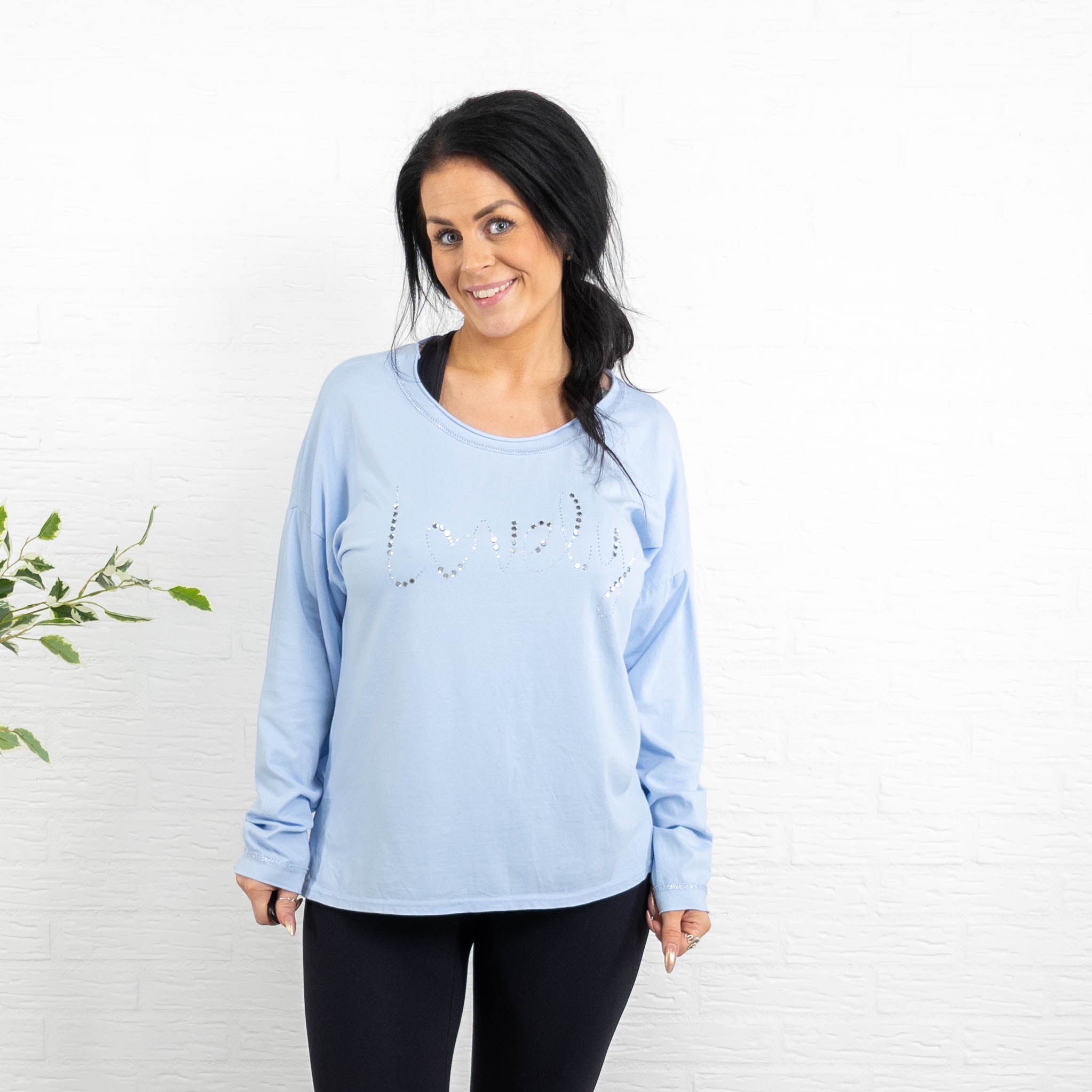 Joy t-shirt, Lyseblå