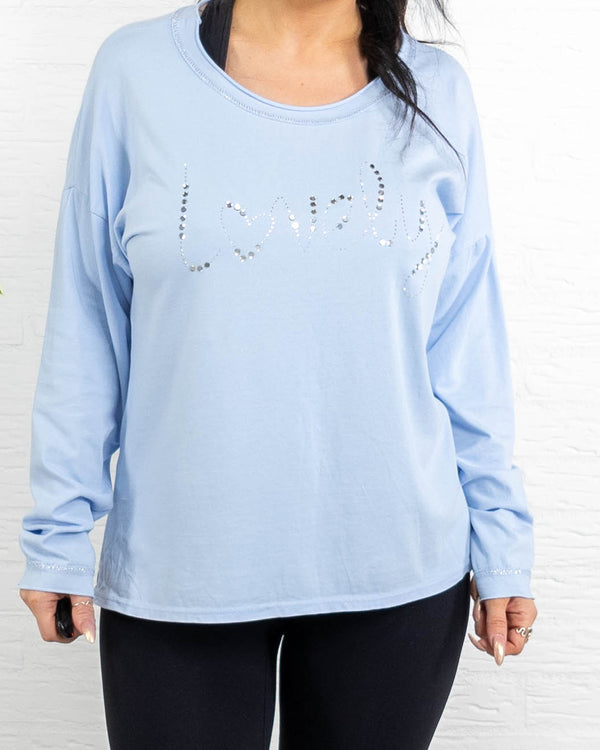 Joy t-shirt, Lyseblå