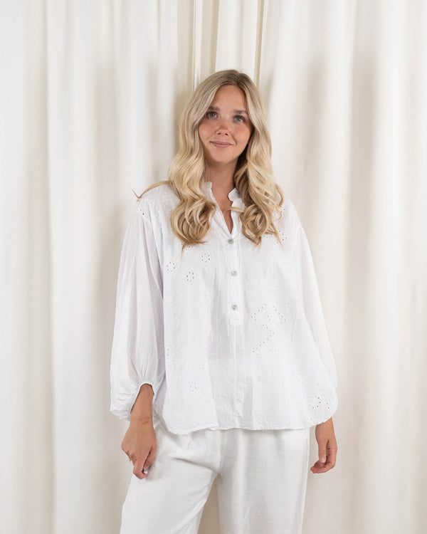 Rhea skjorte, Hvid