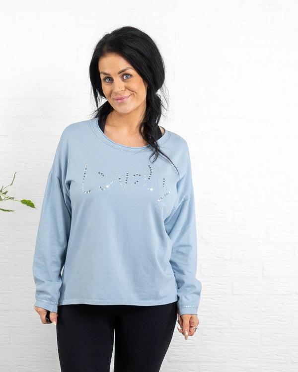 Joy t-shirt, Dueblå