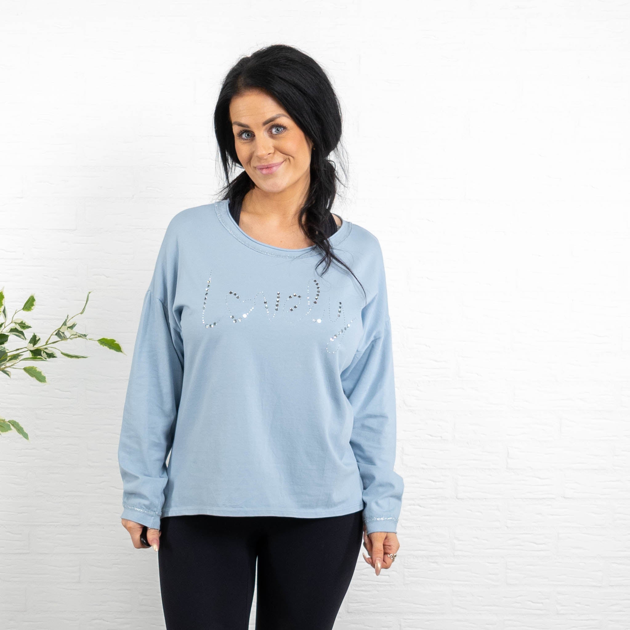 Joy t-shirt, Dueblå