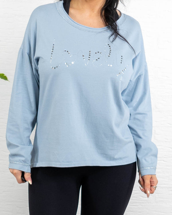 Joy t-shirt, Dueblå