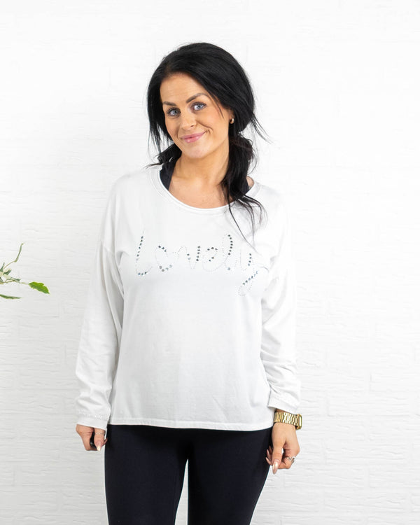 Joy t-shirt, Hvid