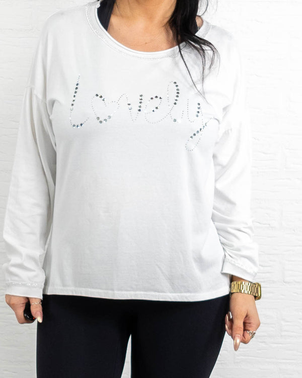 Joy t-shirt, Hvid