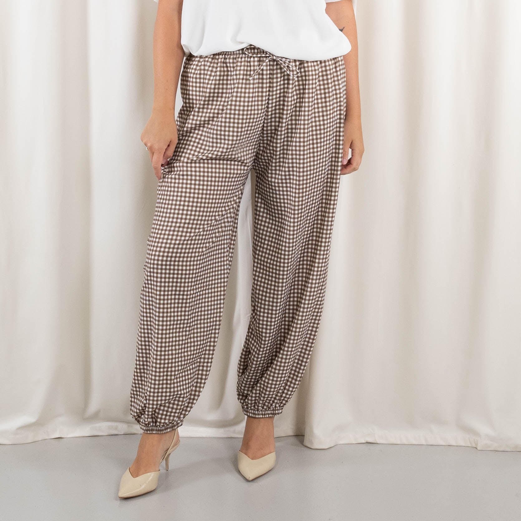Checkers bukser, Taupe