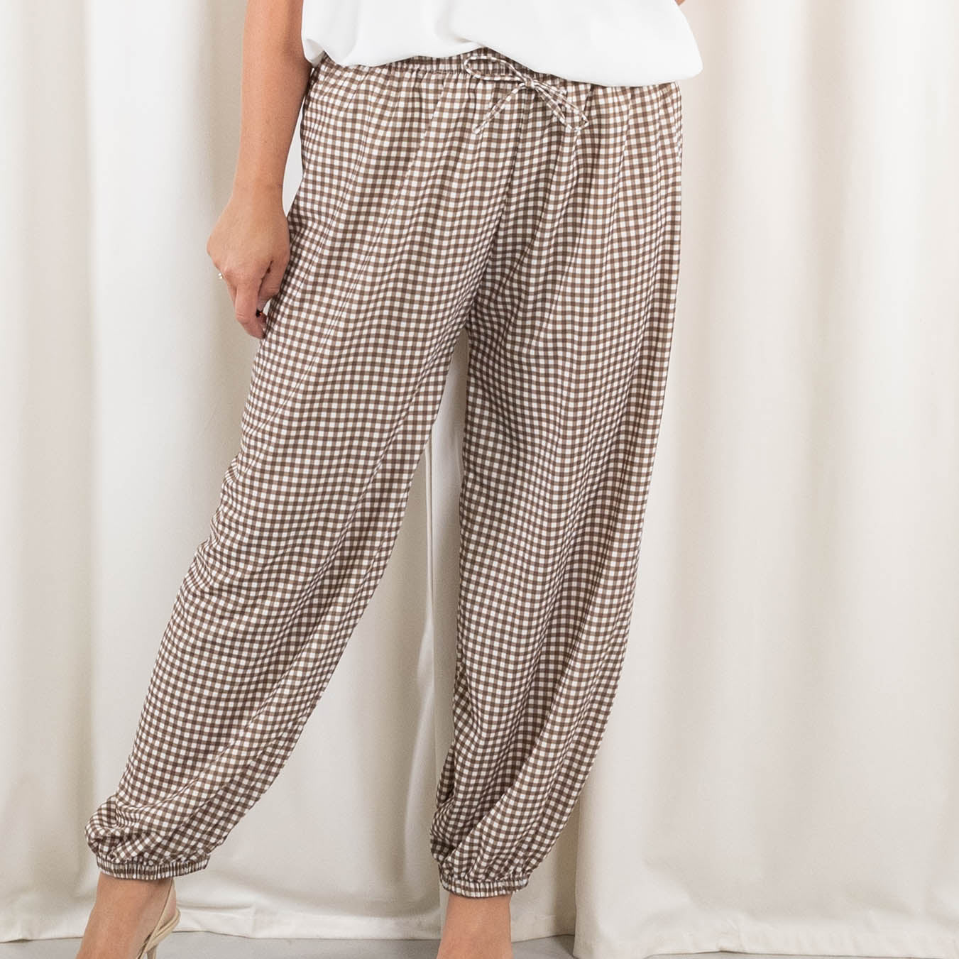 Checkers bukser, Taupe