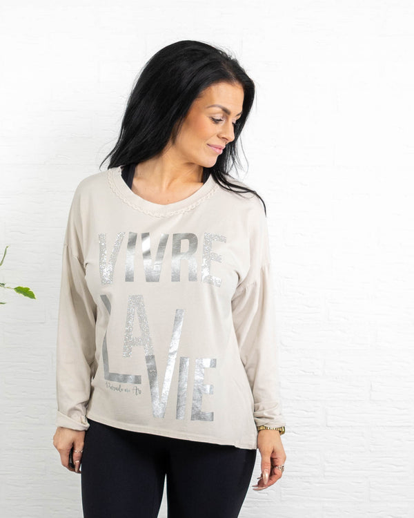 Piper t-shirt, Beige