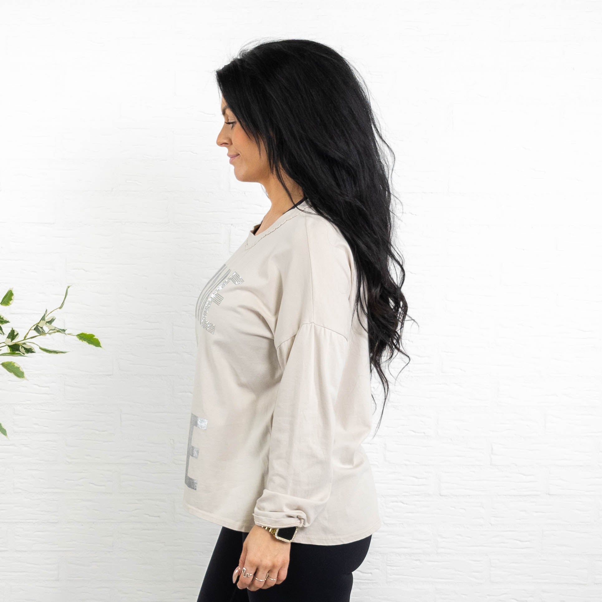 Piper t-shirt, Beige