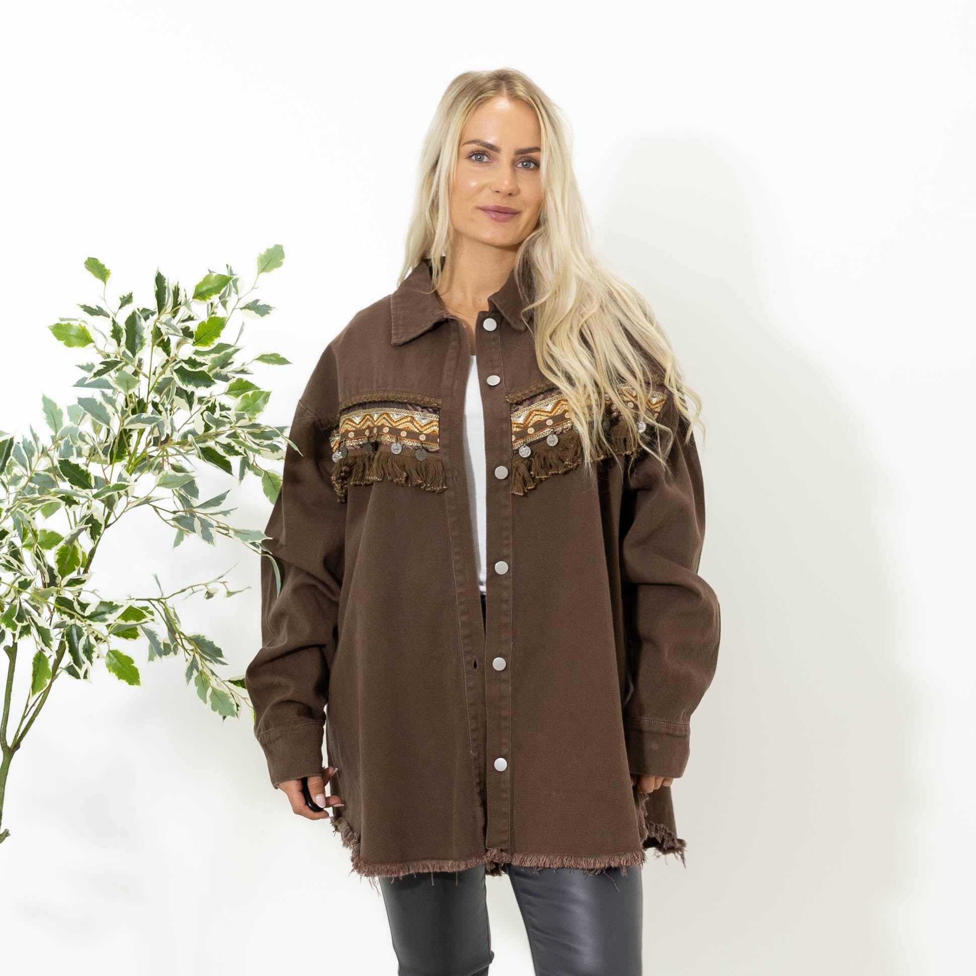April oversize jakke, Choko