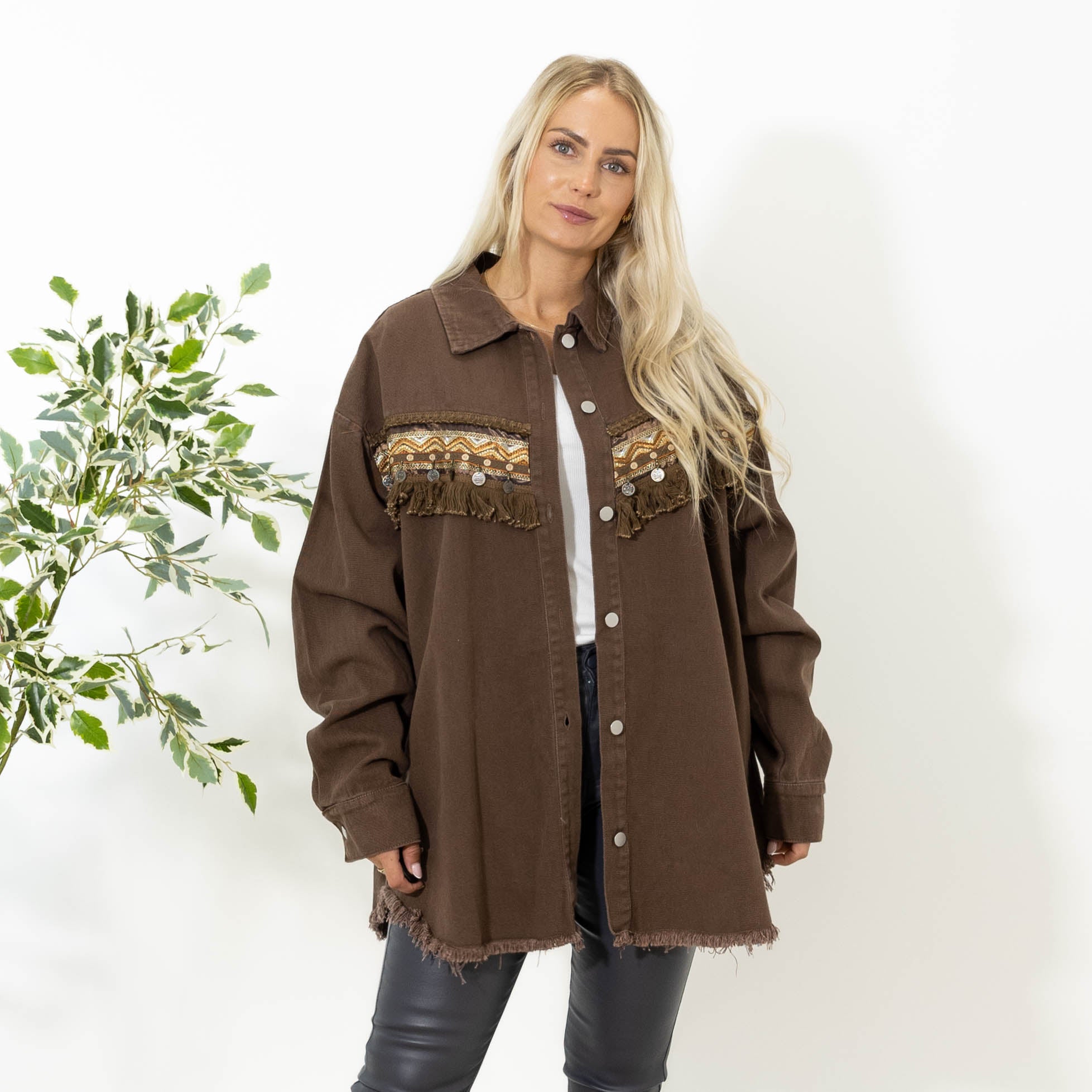 April oversize jakke, Choko