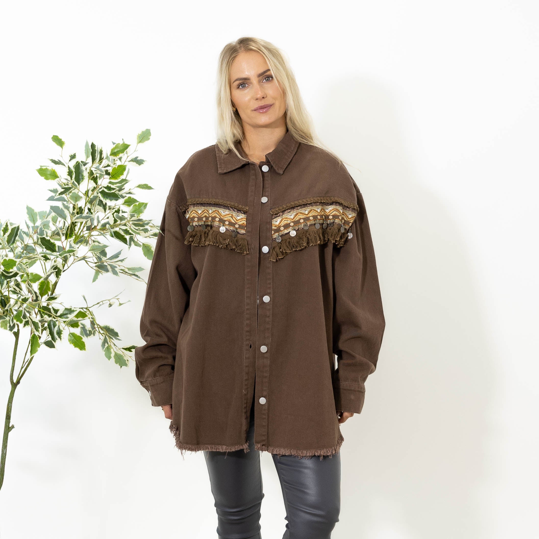 April oversize jakke, Choko