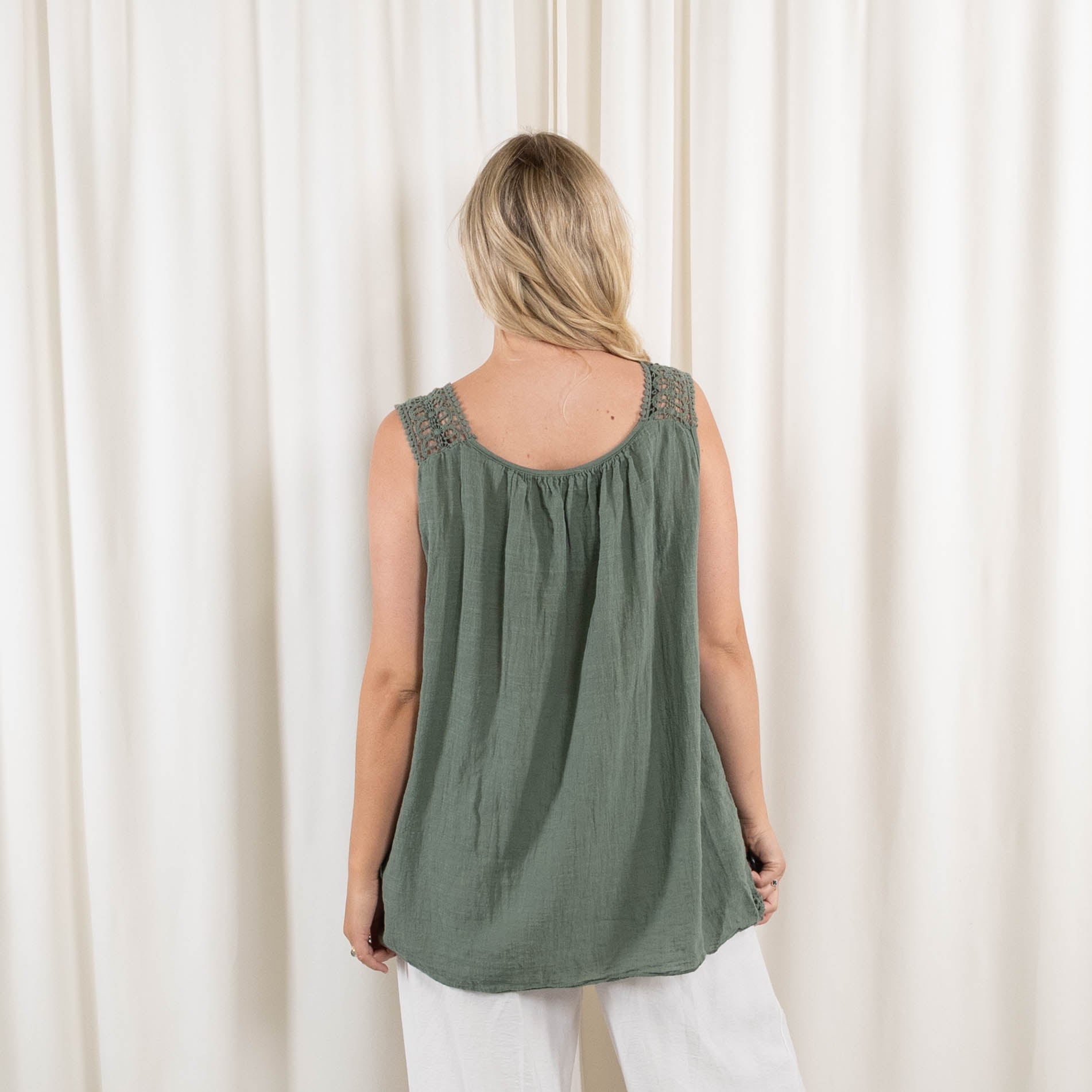 Alba top, Khaki