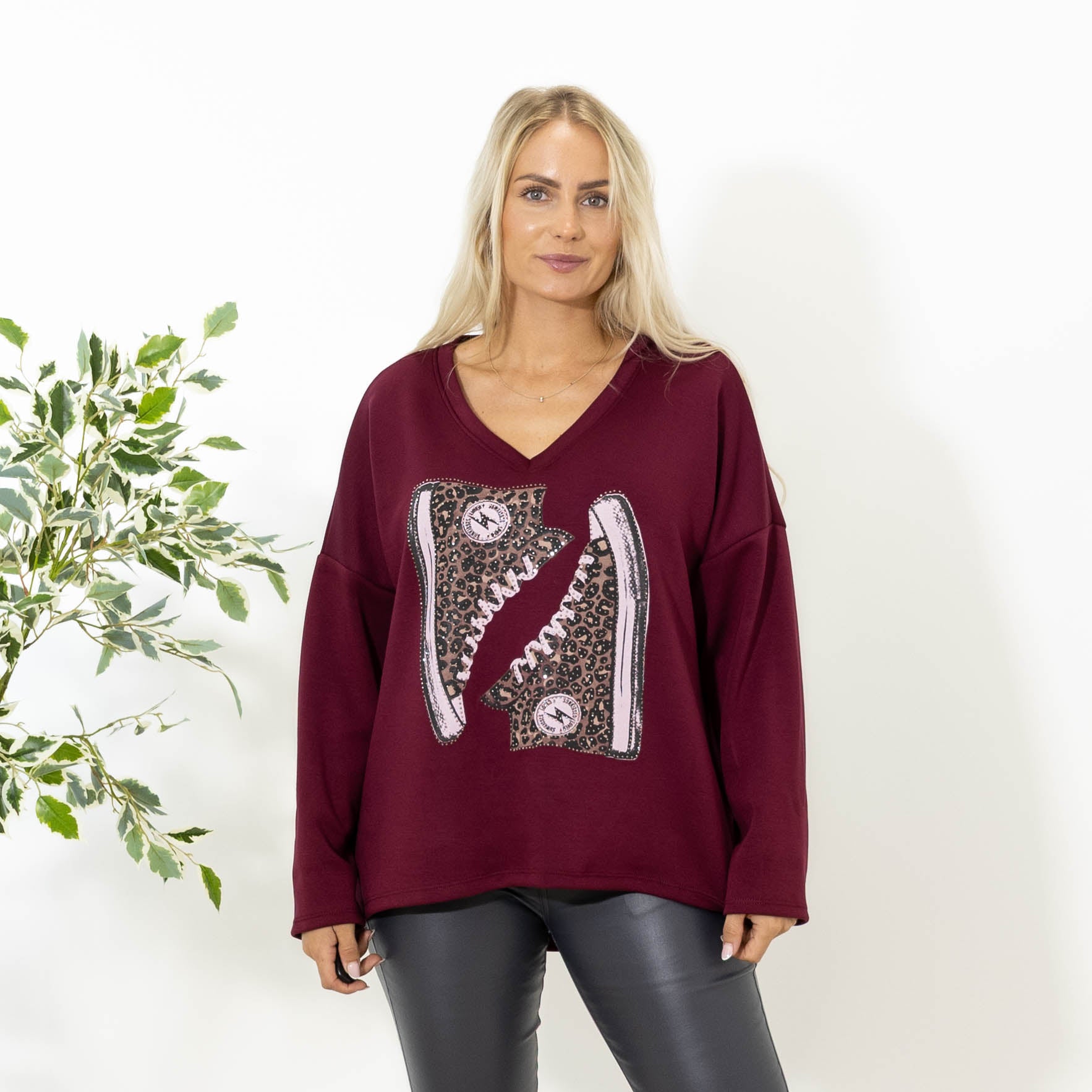 Ditte sweatshirt, Bordeaux