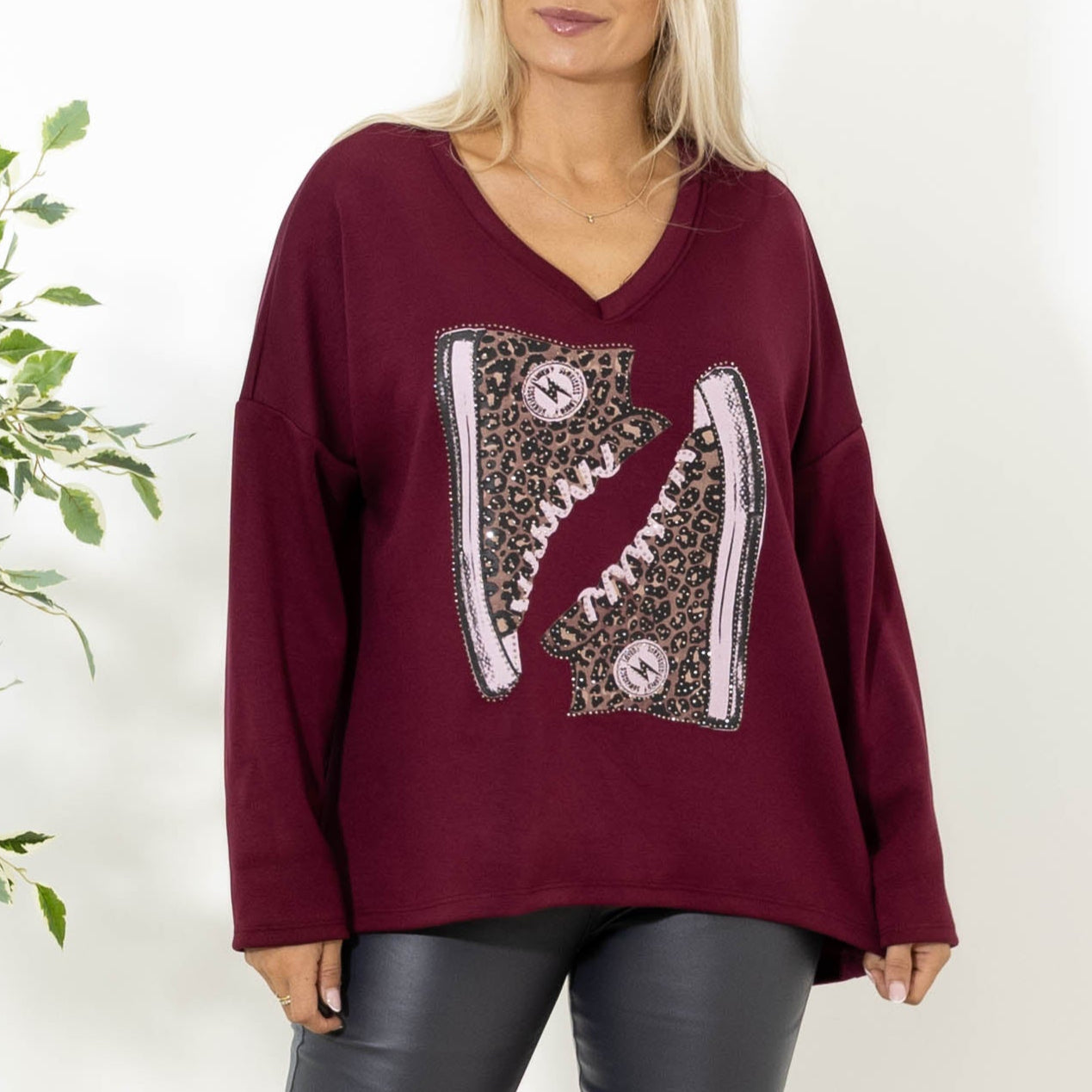 Ditte sweatshirt, Bordeaux