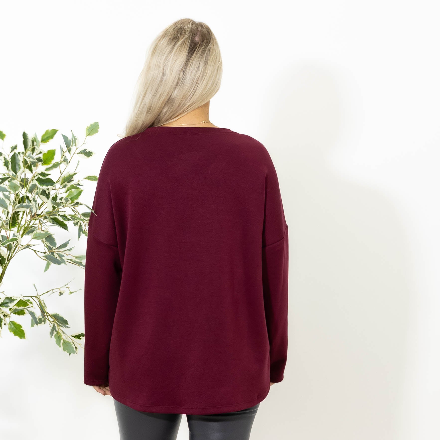 Ditte sweatshirt, Bordeaux