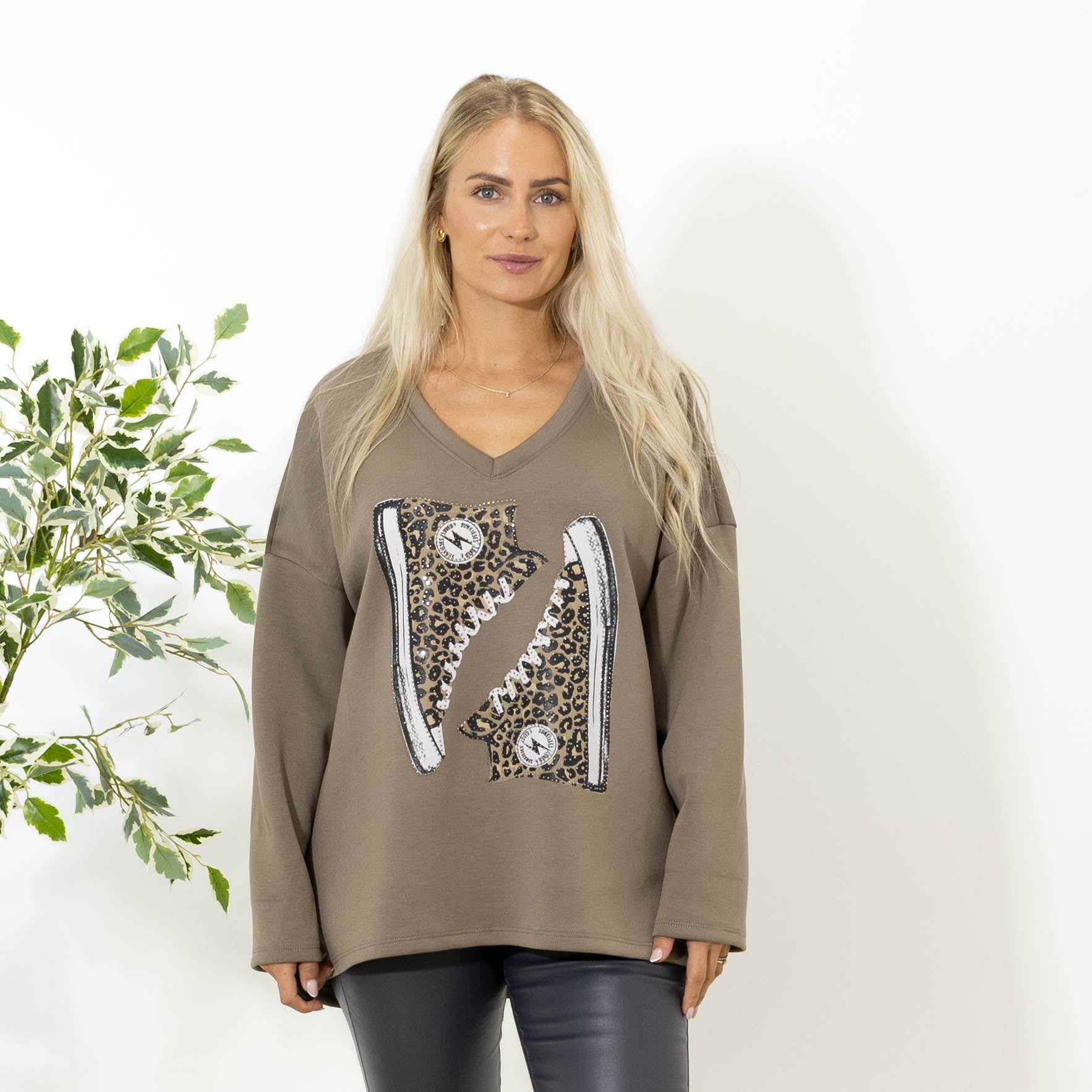 Ditte sweatshirt, Taupe