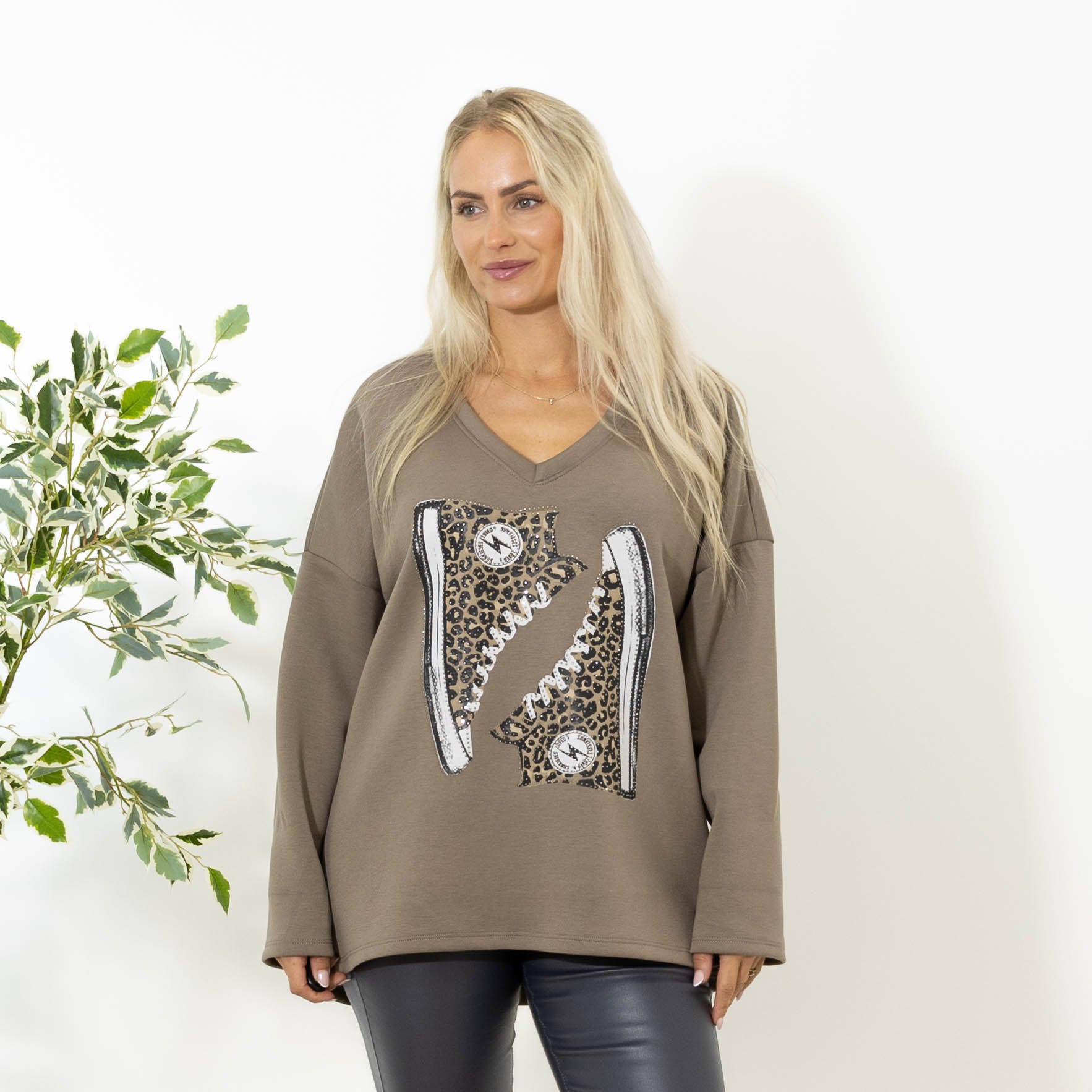 Ditte sweatshirt, Taupe