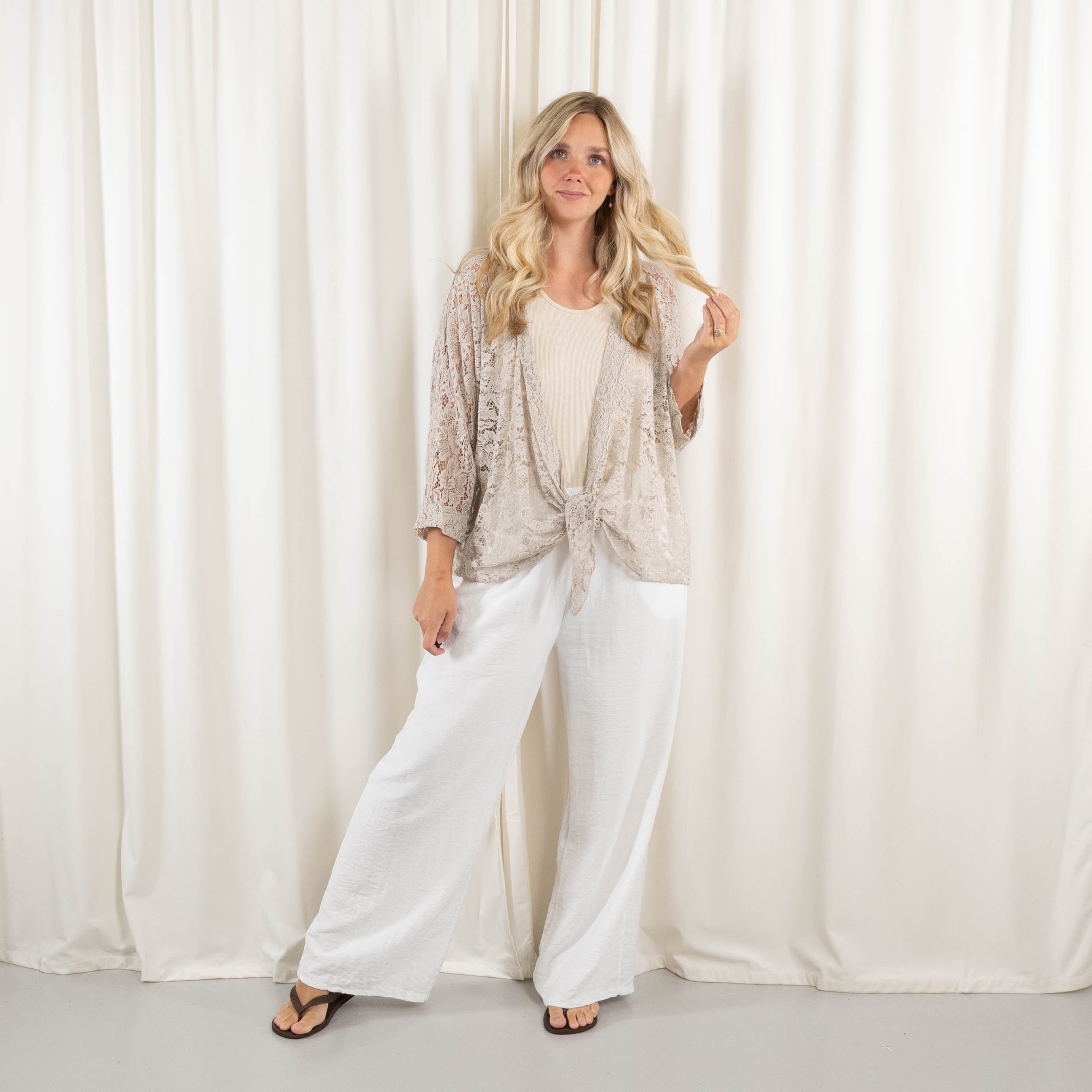 Sally cardigan, Beige
