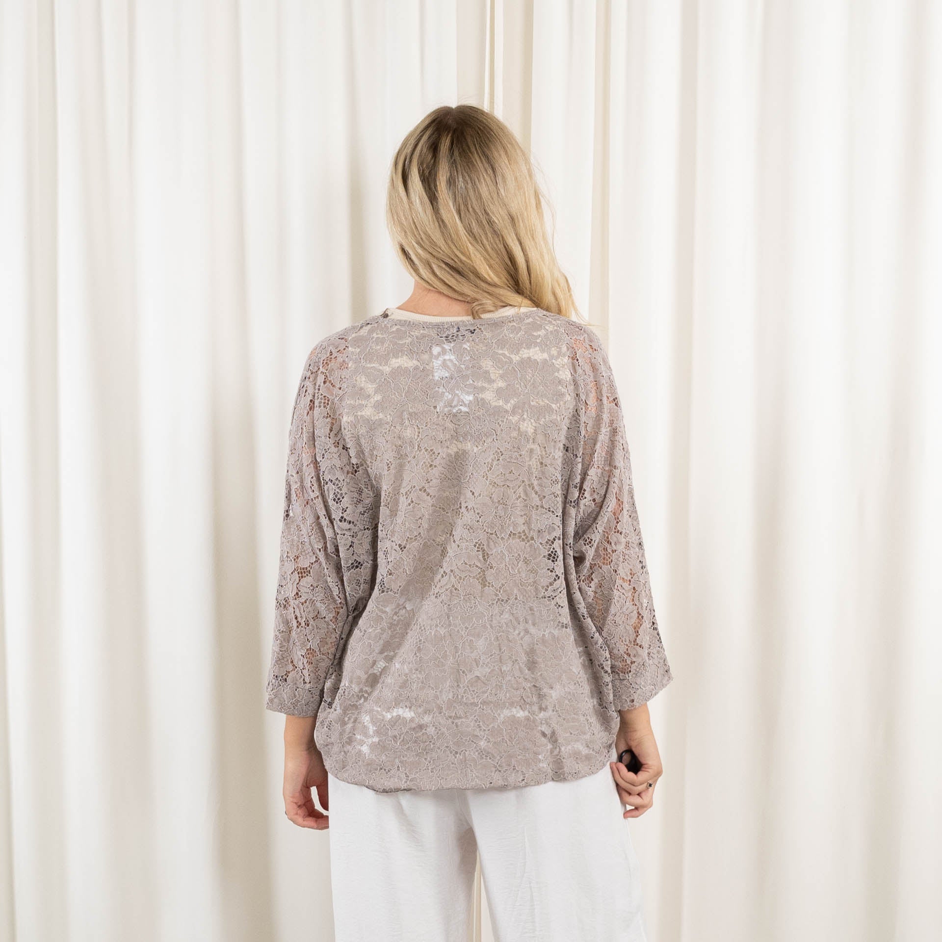 Sally cardigan, Taupe