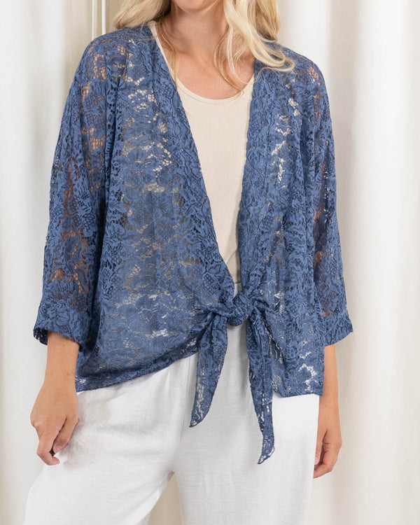 Sally cardigan, Blå