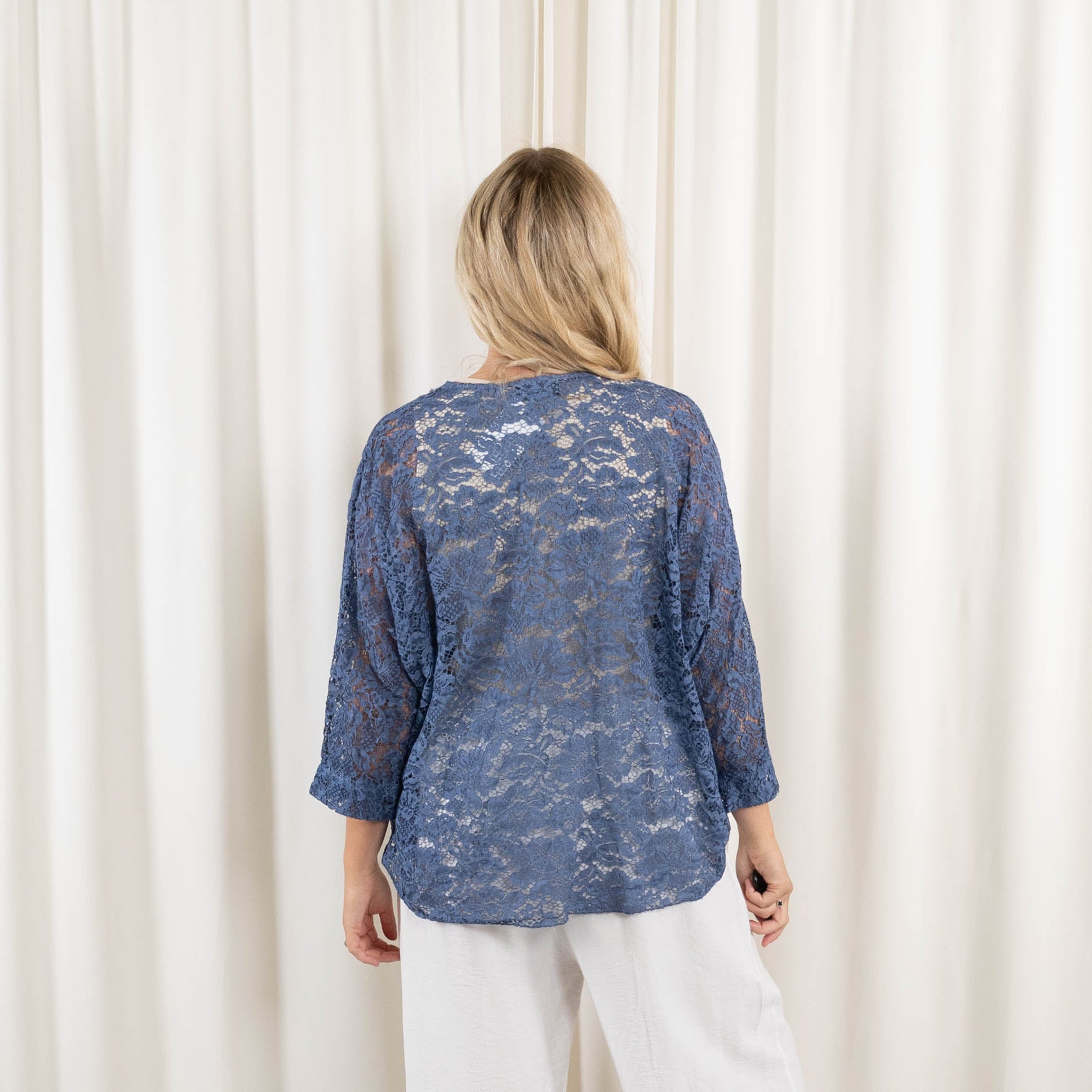 Sally cardigan, Blå