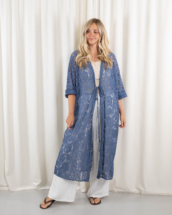Sharona cardigan, Blå