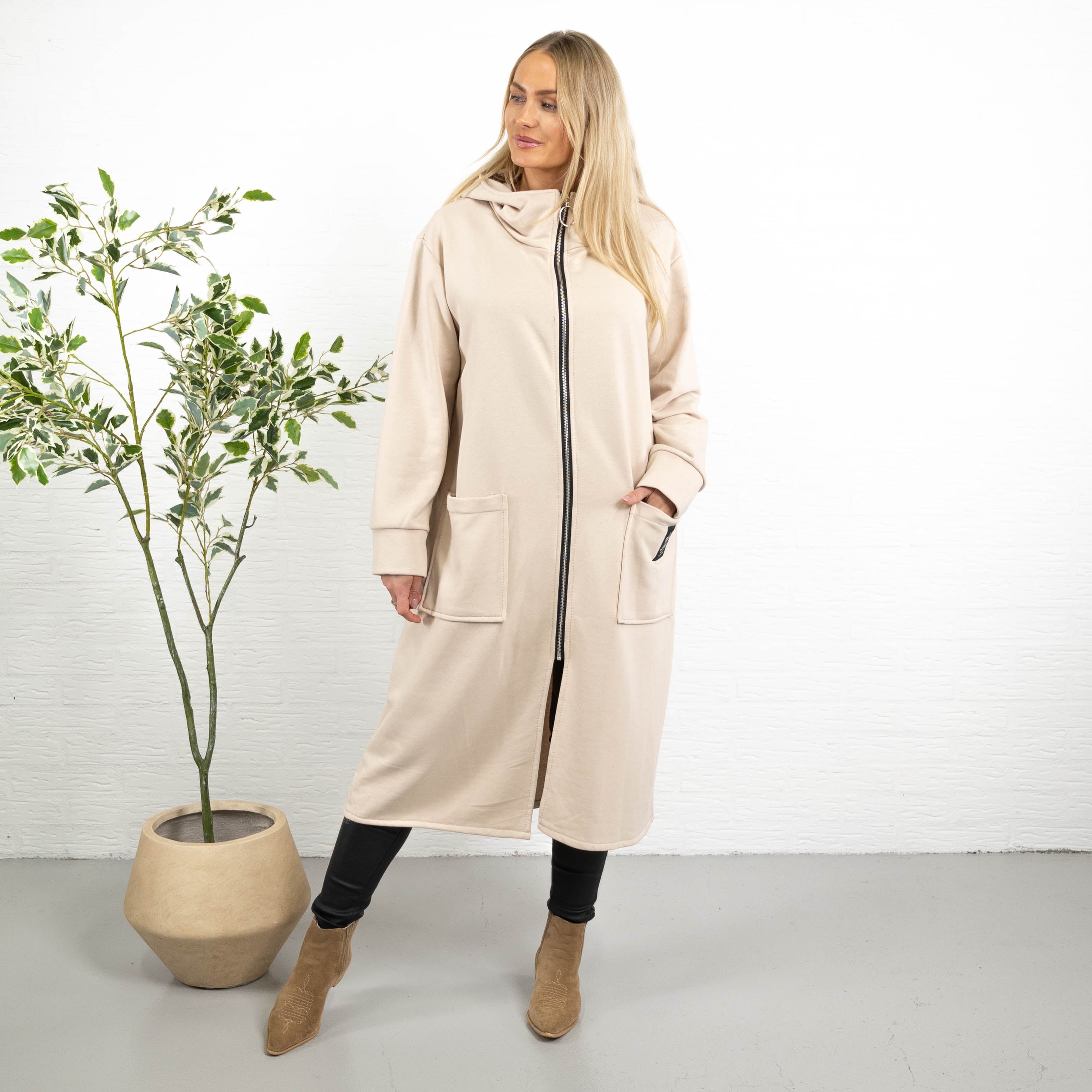 Iris sweatshirt/tunika, Beige