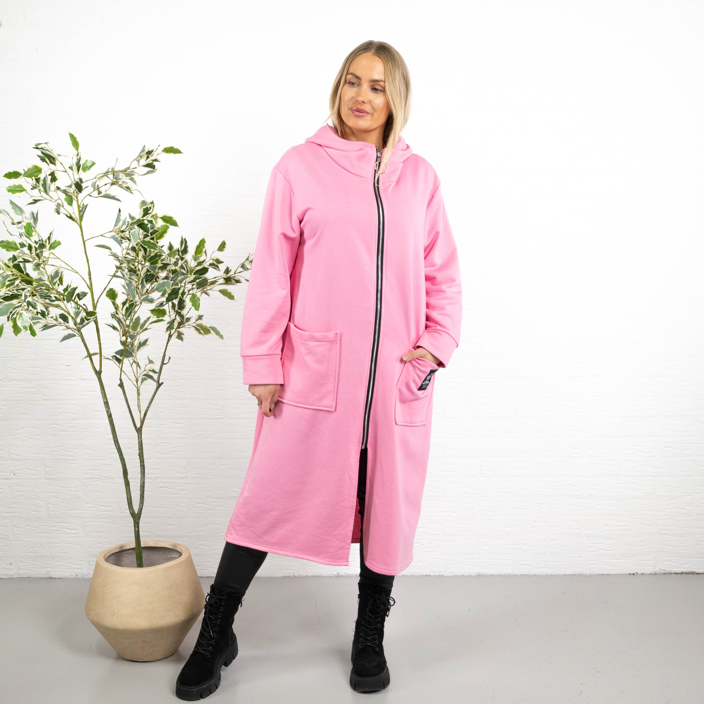 Iris sweatshirt/tunika, Lyserød