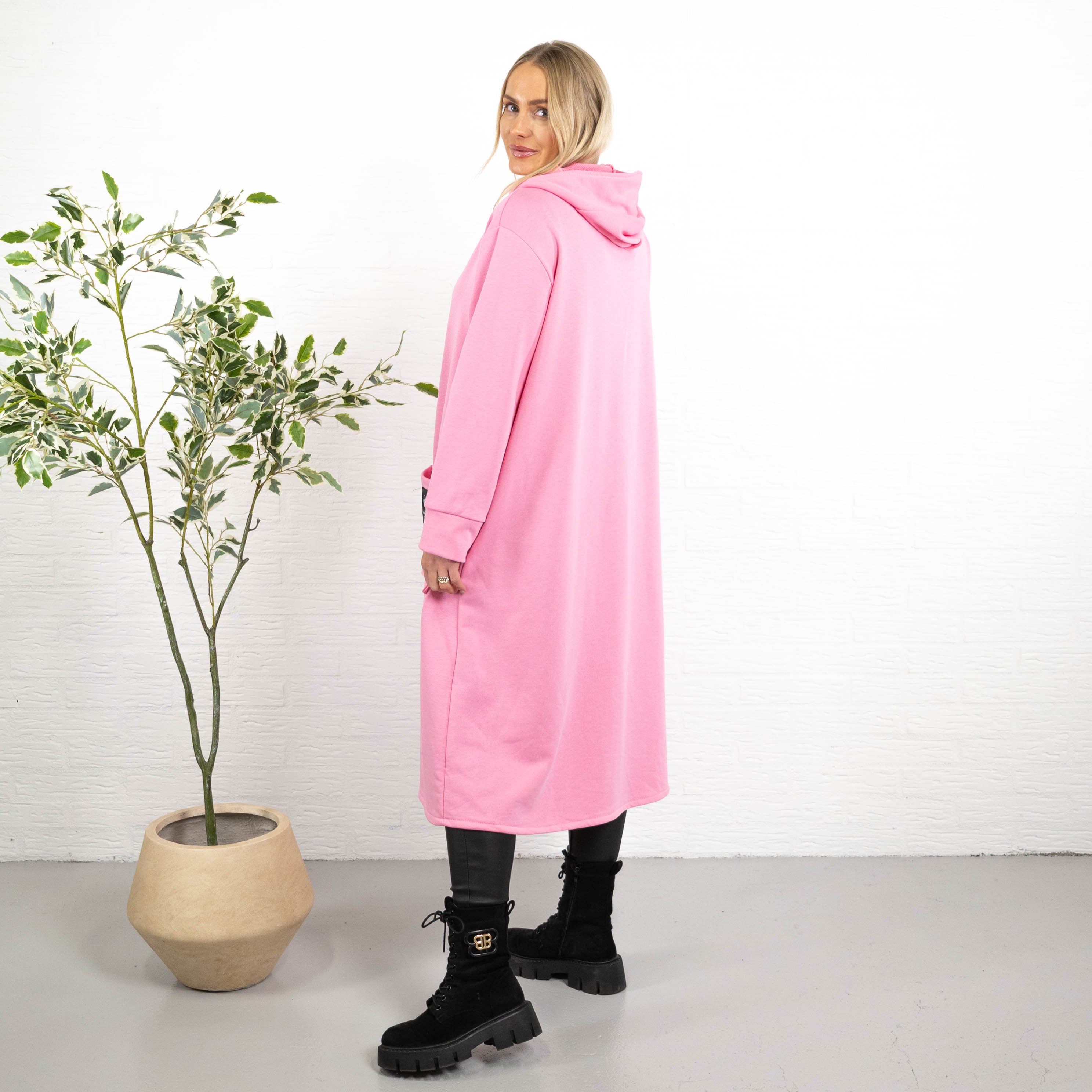 Iris sweatshirt/tunika, Lyserød