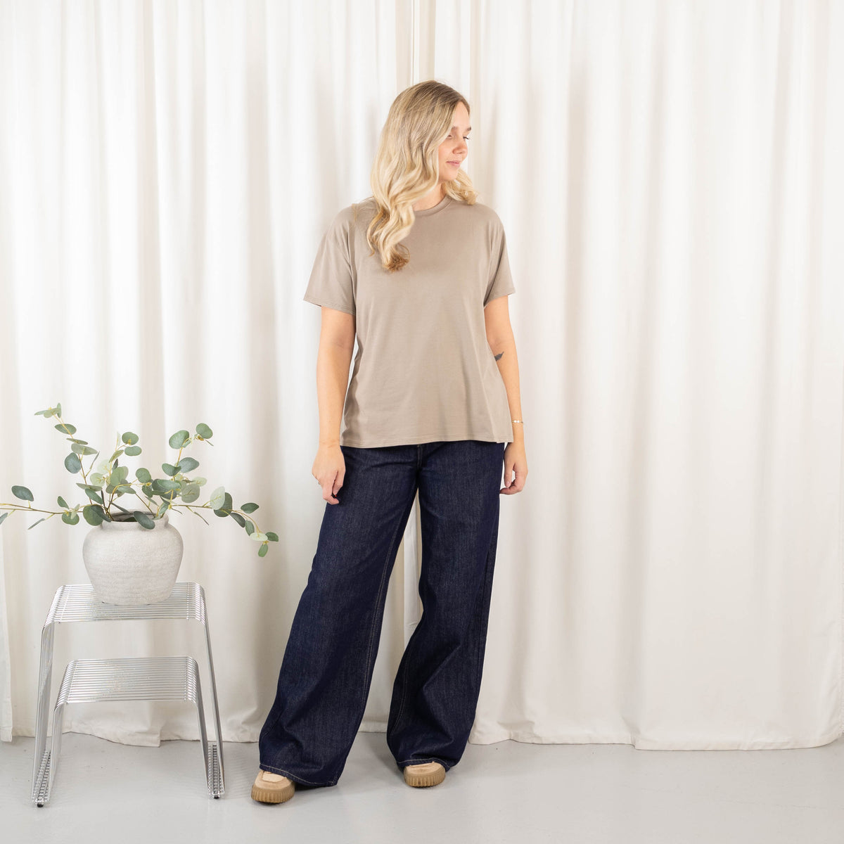 Ronja t-shirt, Taupe