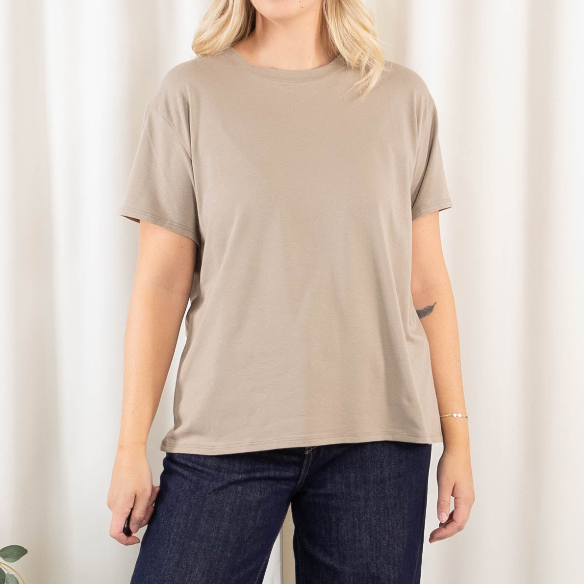 Ronja t-shirt, Taupe