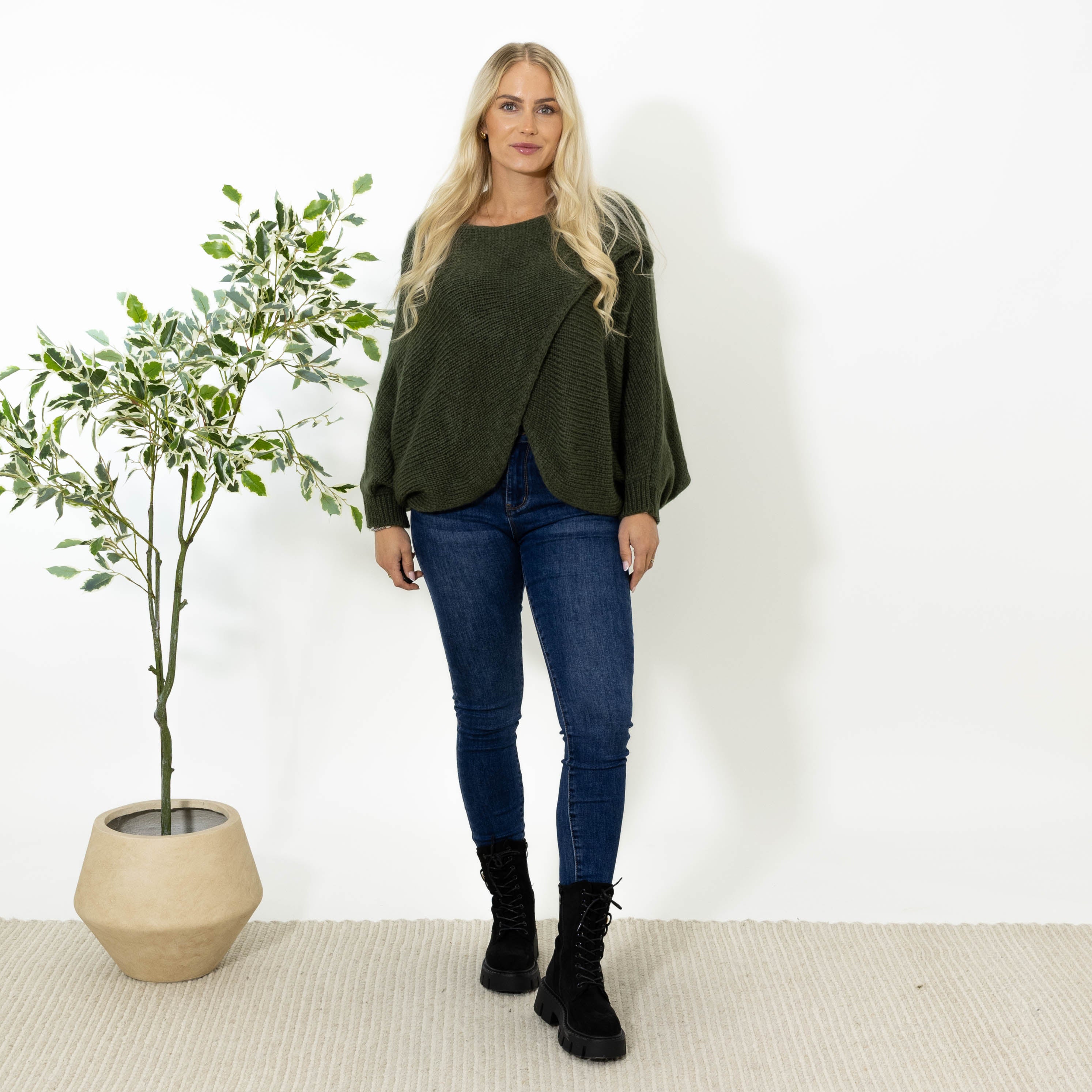 Antonia poncho, Khaki